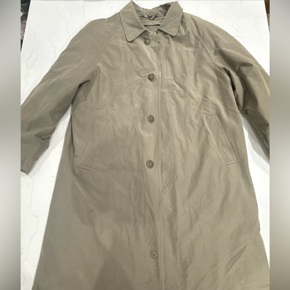 Four Seasons of London RAINMAN Double Lined Men’s Tan Trenchcoat Size 38 S